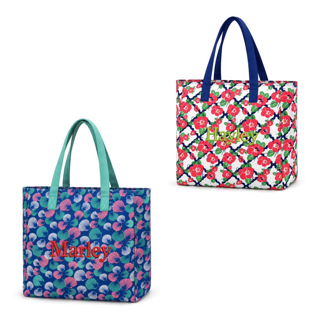 Monogrammed Tote Bag Large Personalized Beach Pool Tote