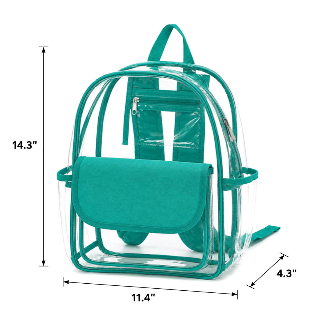 Personalized Clear Backpack Stadium Bag Monogrammed PVC Game Day Bag