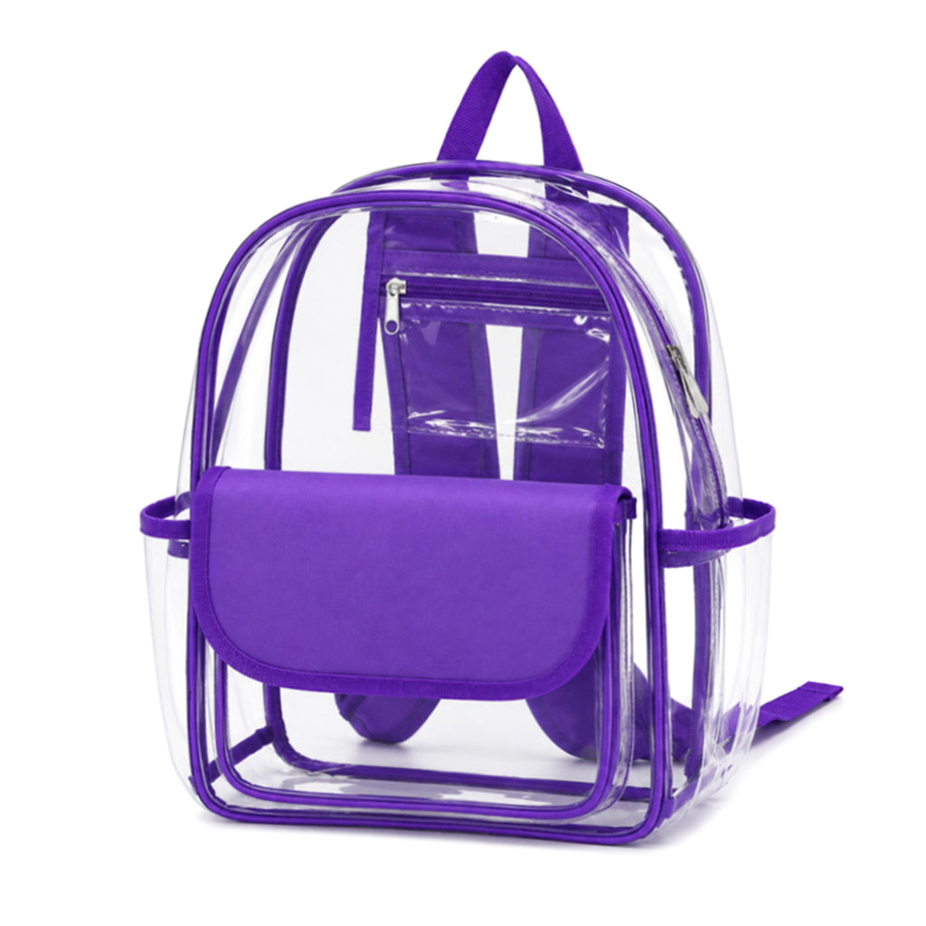 Personalized Clear Backpack Stadium Bag Monogrammed PVC Game Day Bag