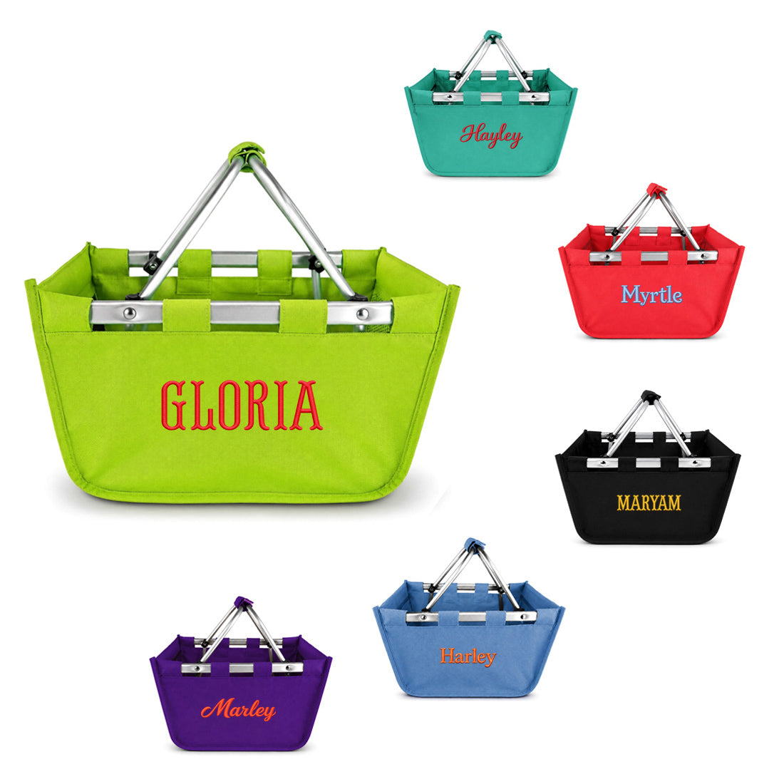 Personalized Market Tote Foldable Shopper Bag