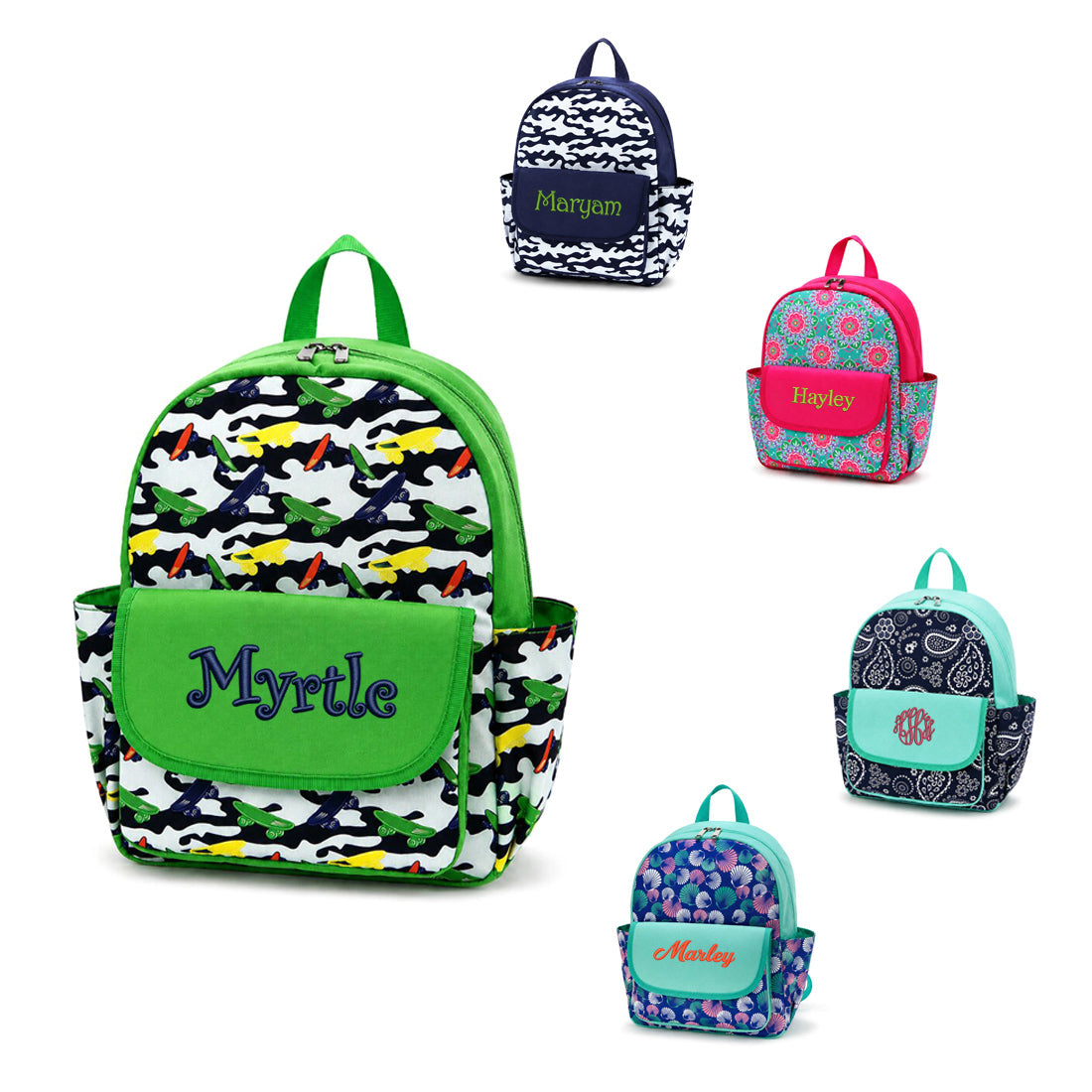 Monogrammed backpacks