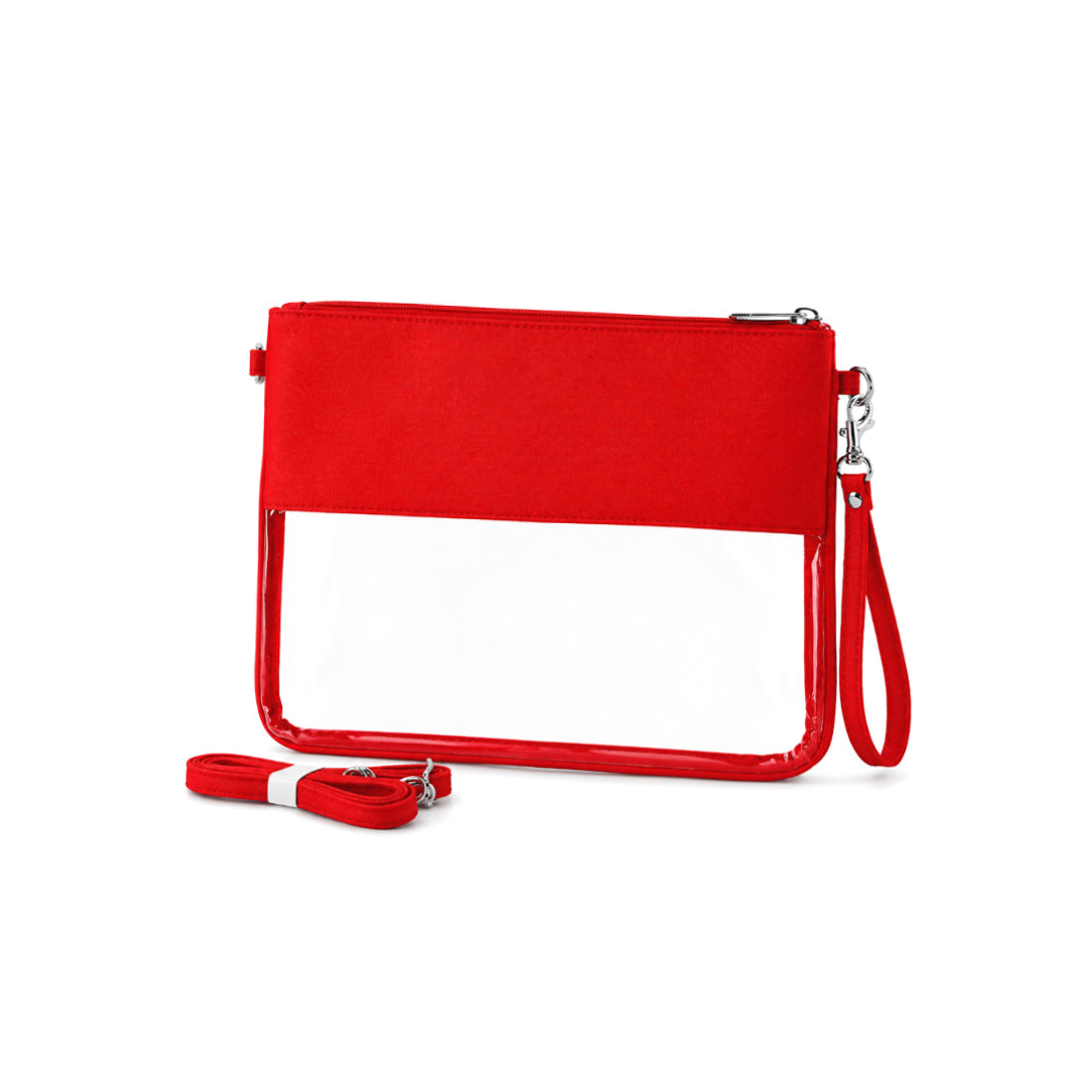 Monogram Clear Bag Personalized PVC Pouch Stadium Clutch Game Day Bag
