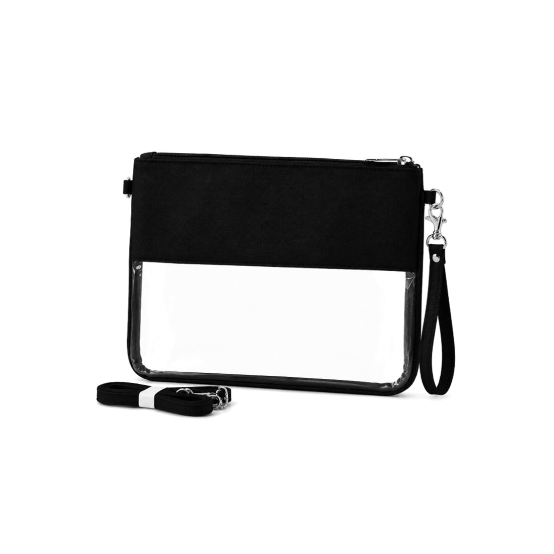 Monogram Clear Bag Personalized PVC Pouch Stadium Clutch Game Day Bag