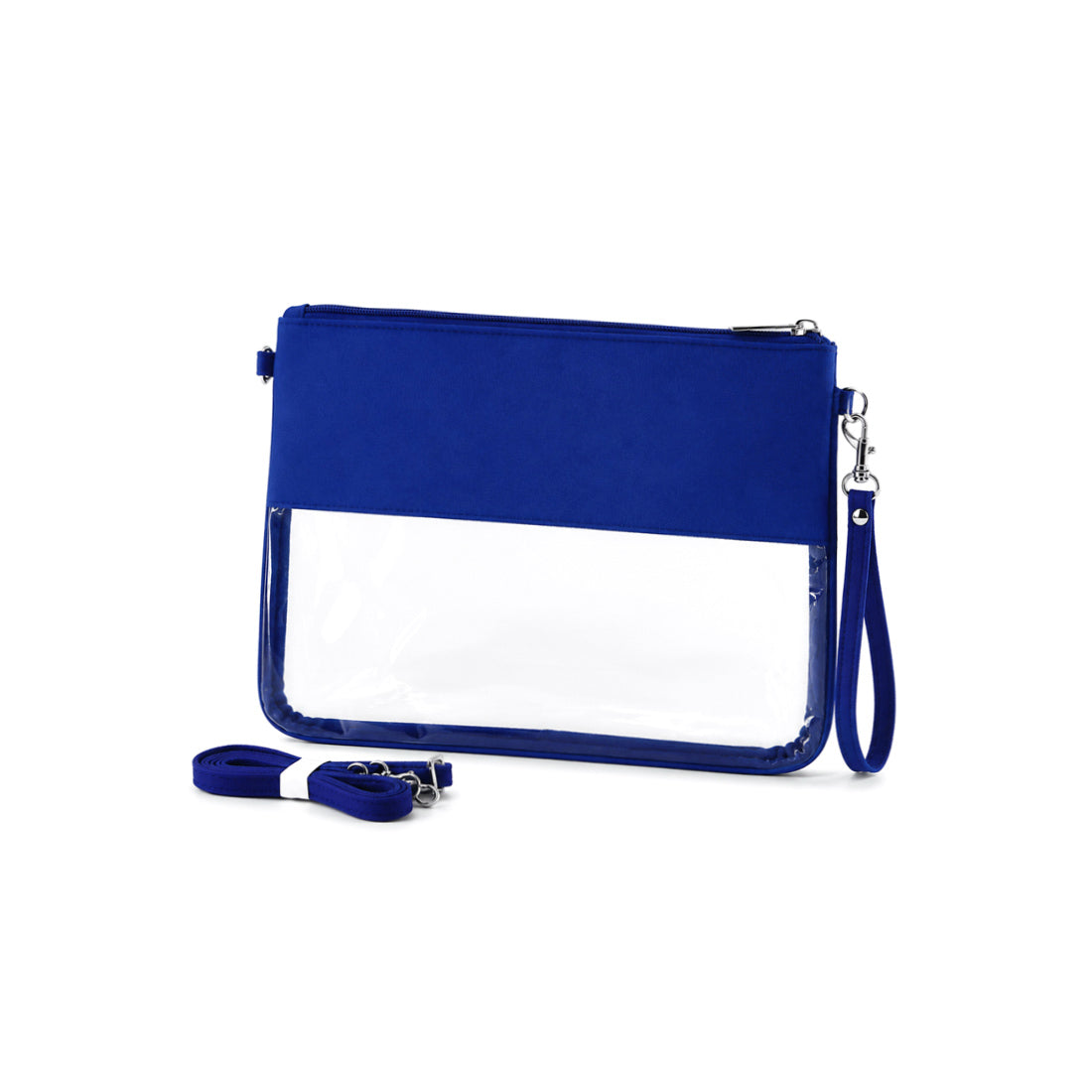 Monogram Clear Bag Personalized PVC Pouch Stadium Clutch Game Day Bag