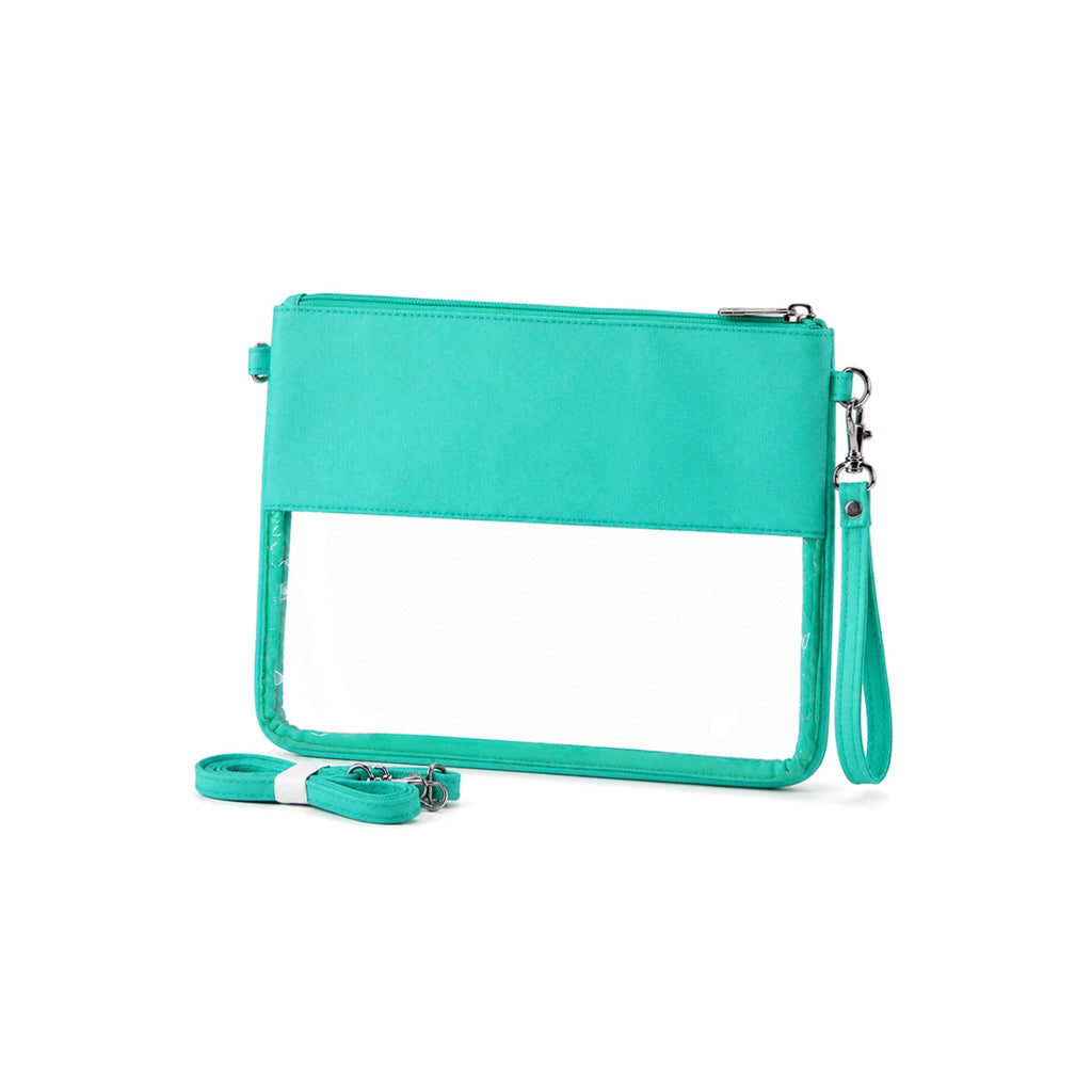Monogram Clear Bag Personalized PVC Pouch Stadium Clutch Game Day Bag