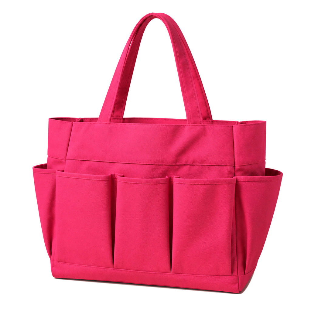 Personalized Utility Tote Bag with Pockets, Multipurpose Organizer Tote