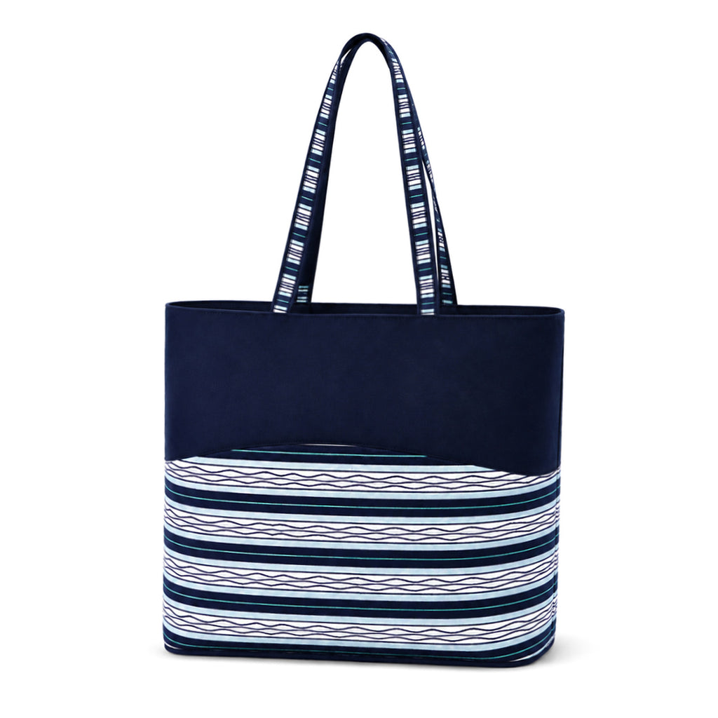 Monogram Zip Top Tote Bag Personalized Shopping Bag