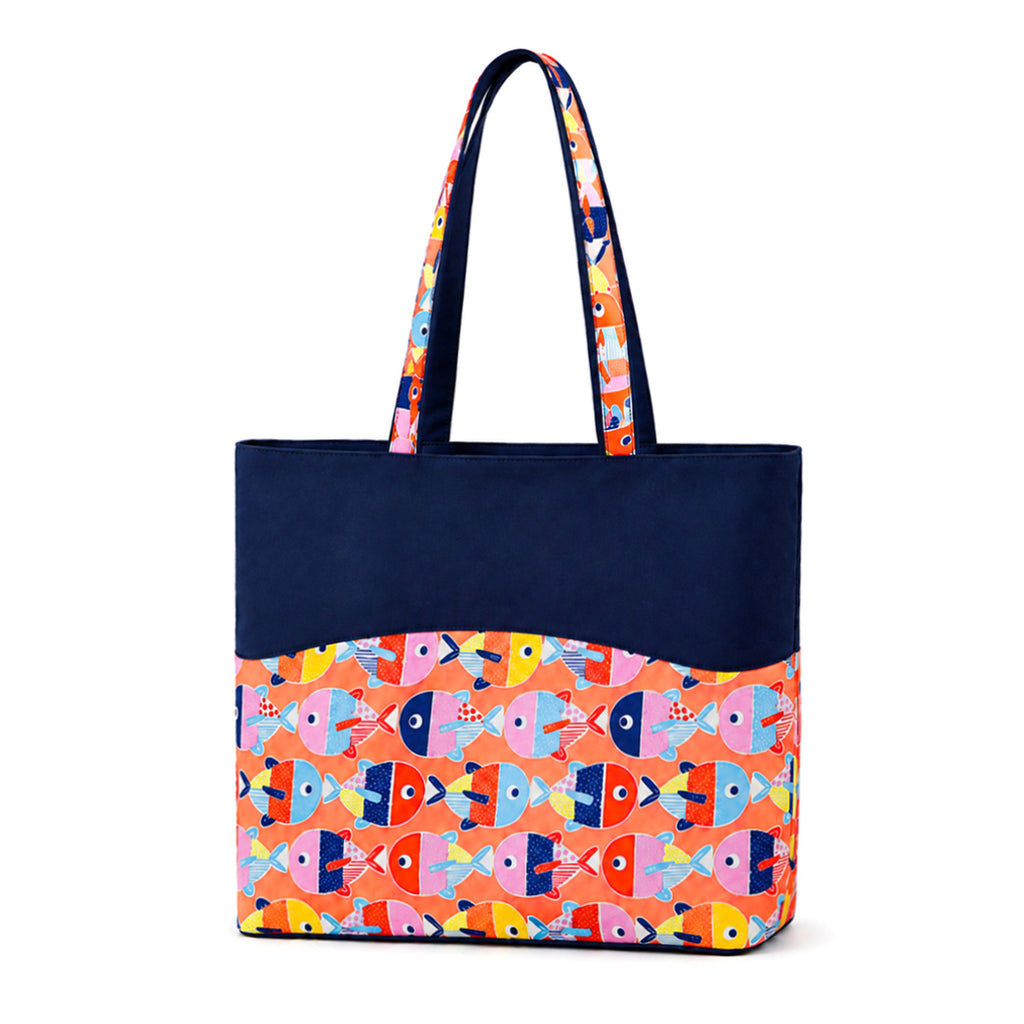 Monogram Zip Top Tote Bag Personalized Shopping Bag