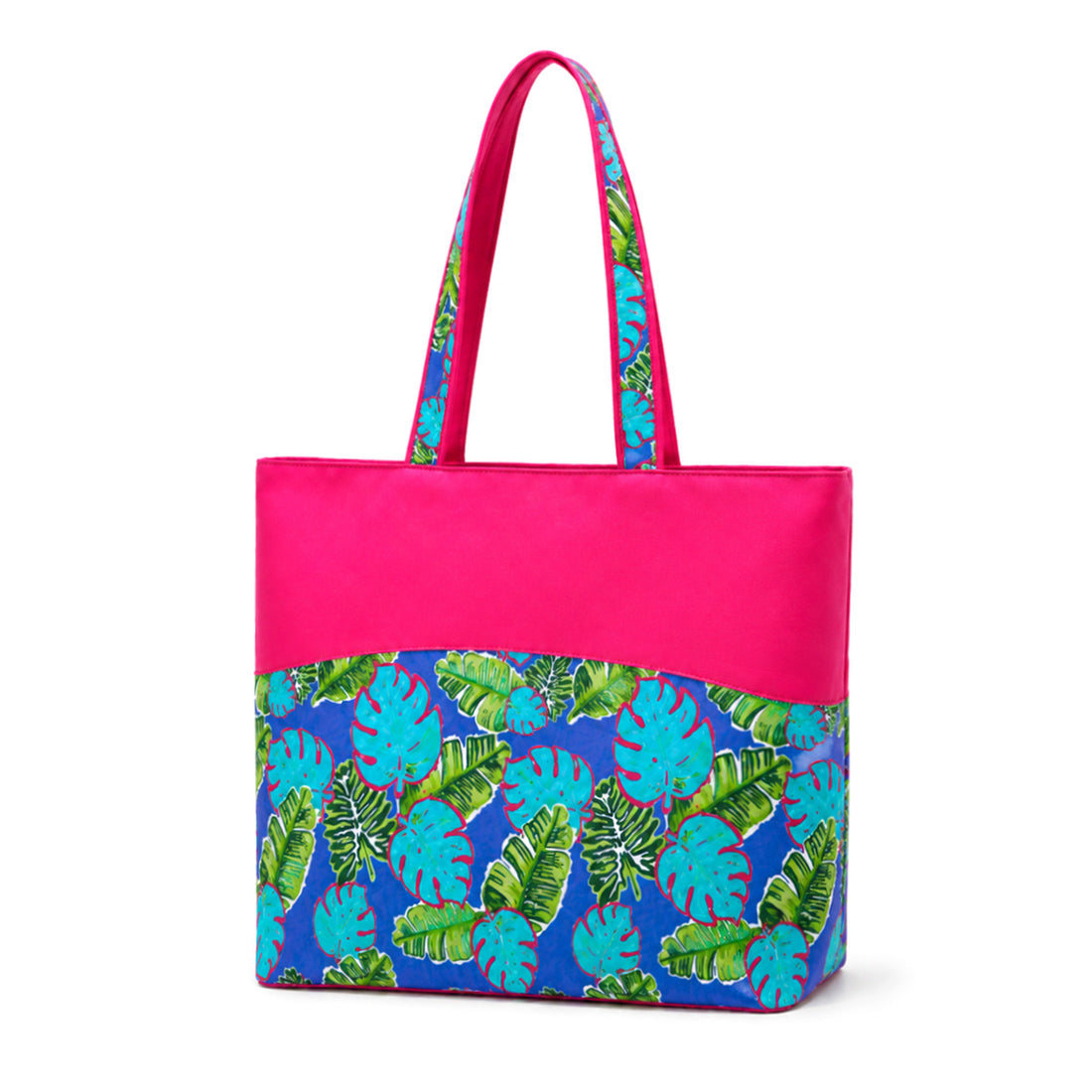 Monogram Zip Top Tote Bag Personalized Shopping Bag