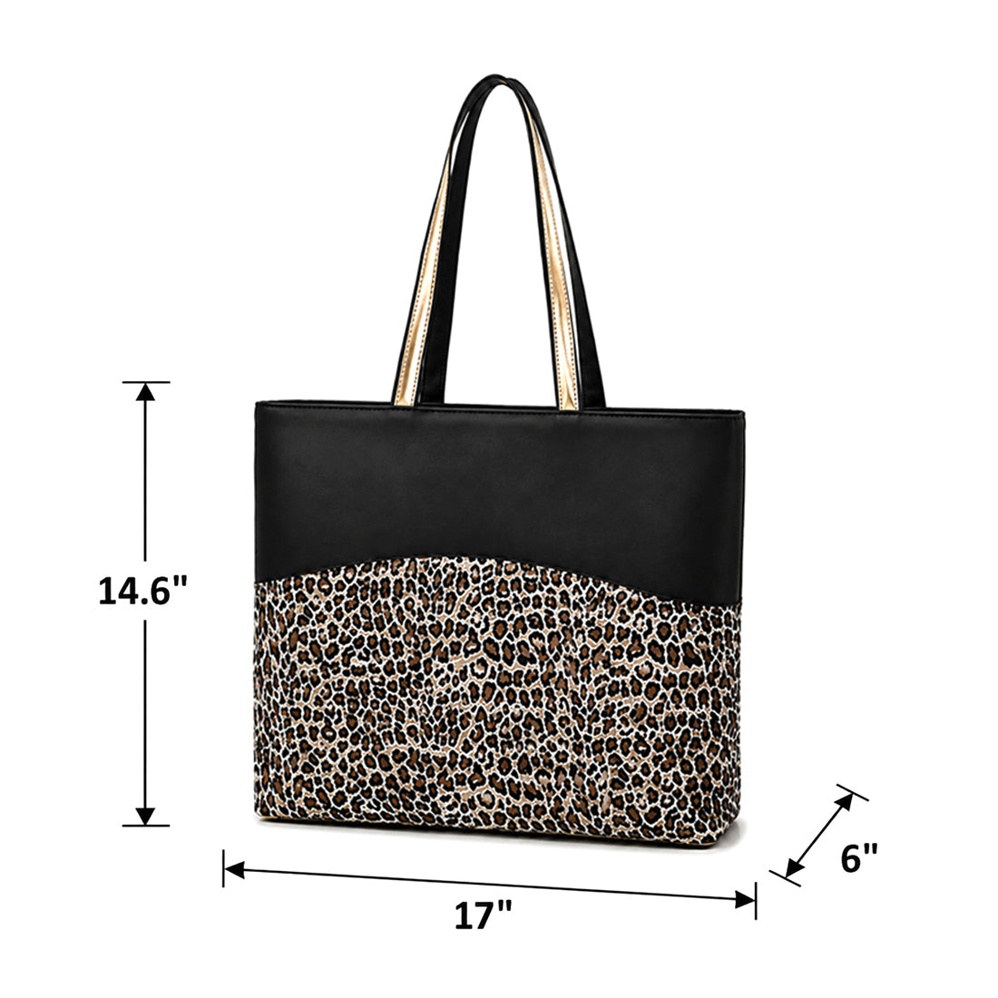 Monogram Zip Top Tote Bag Personalized Shopping Bag