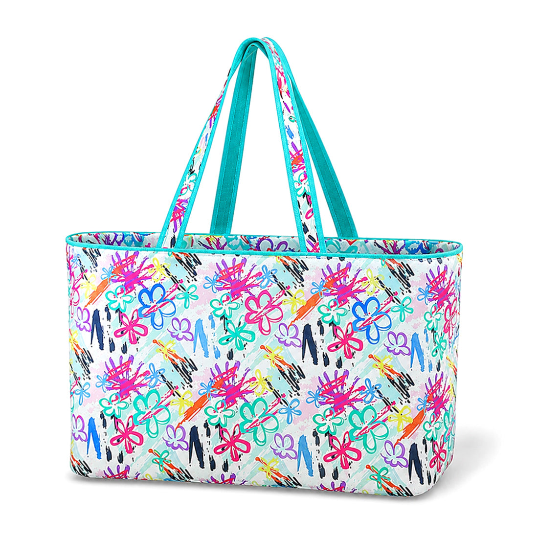 Monogrammed Large Tote Bag Personalized Polyester Carryall