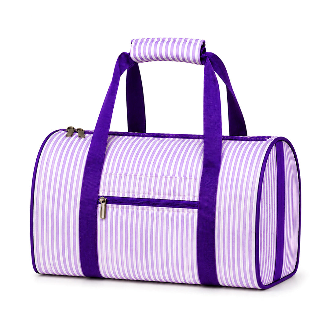 Monogrammed Seersucker Duffel Bag Personalized Overnight Tote