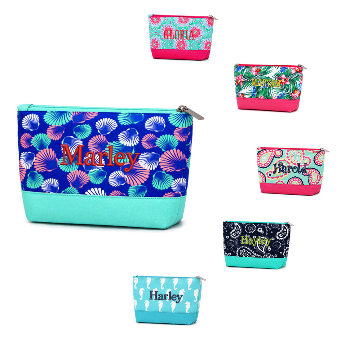 Personalized Cosmetic Bag Monogram Bag