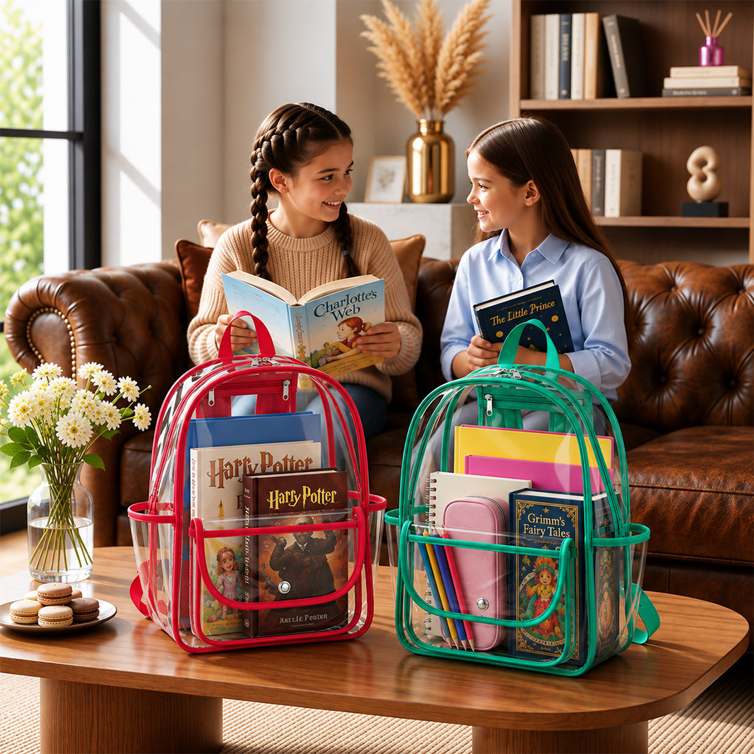Monogram Clear Backpack Personalized Stadium Bag Game Day Bag