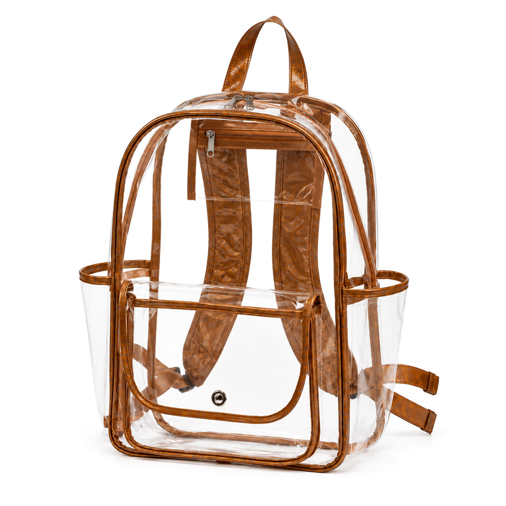 Monogram Clear Backpack Personalized Stadium Bag Game Day Bag