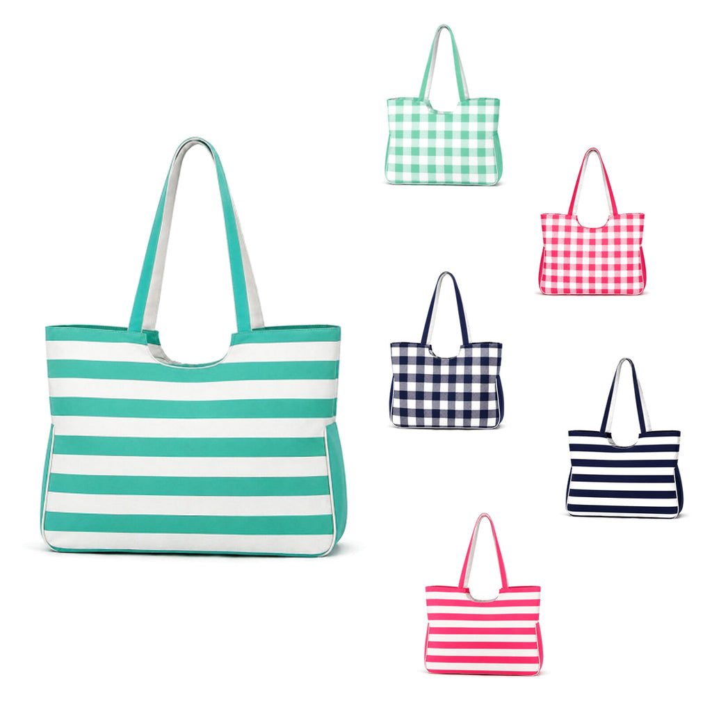 Personalized Extra Large Beach Tote Embroidered Monogram