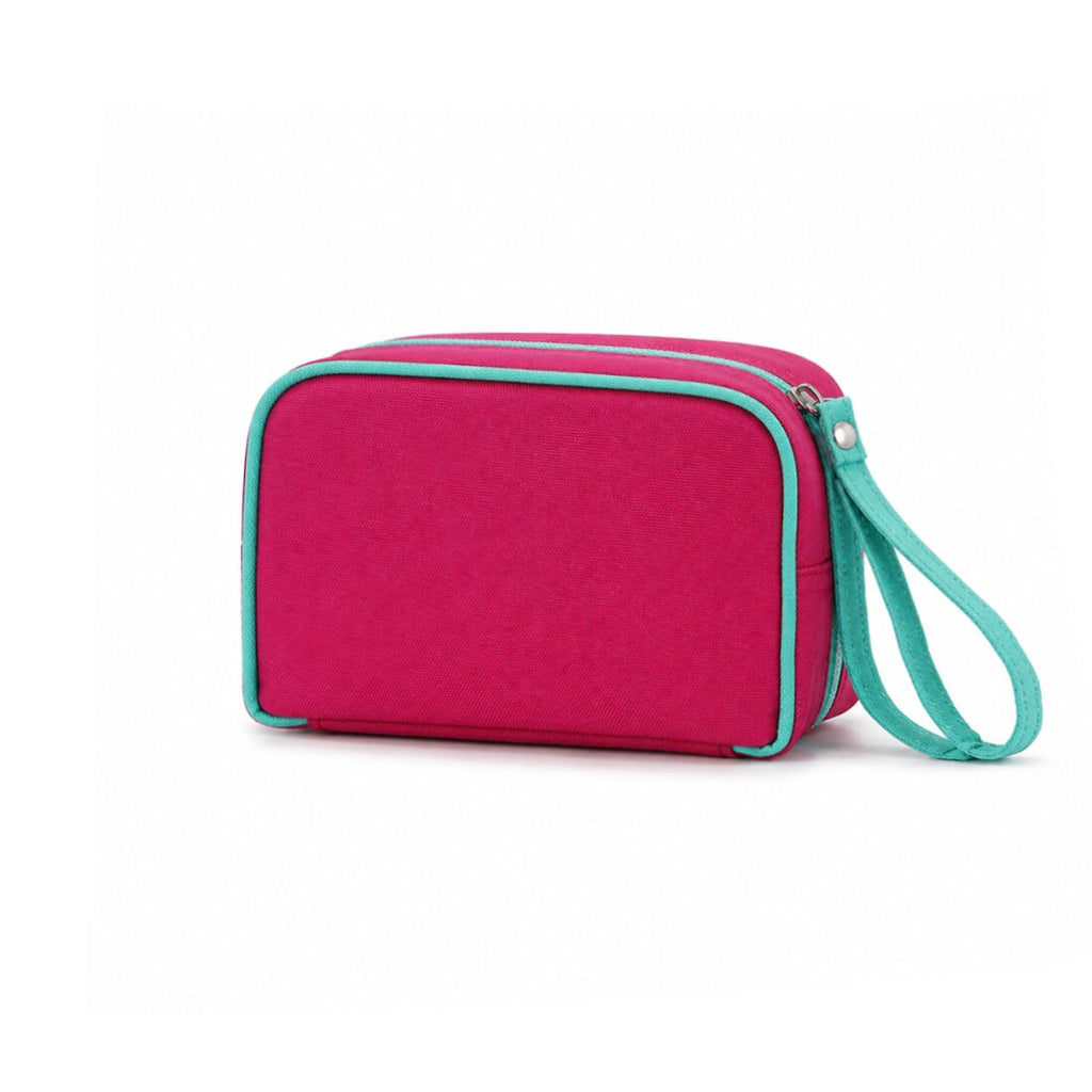 Personalized Wristlet Cosmetic Bag Monogram Makeup Bag Bridesmaid Gift