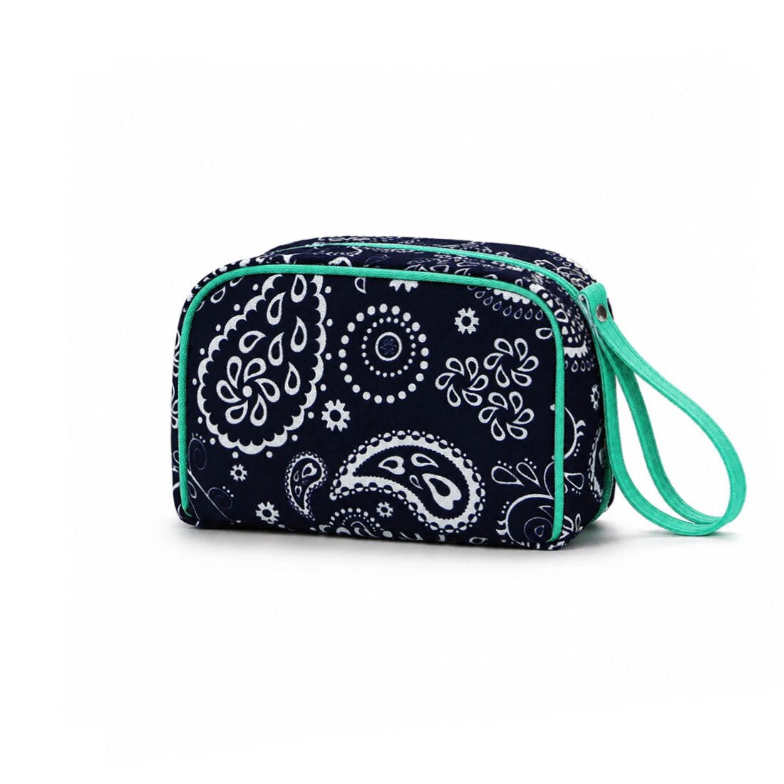 Personalized Wristlet Cosmetic Bag Monogram Makeup Bag Bridesmaid Gift