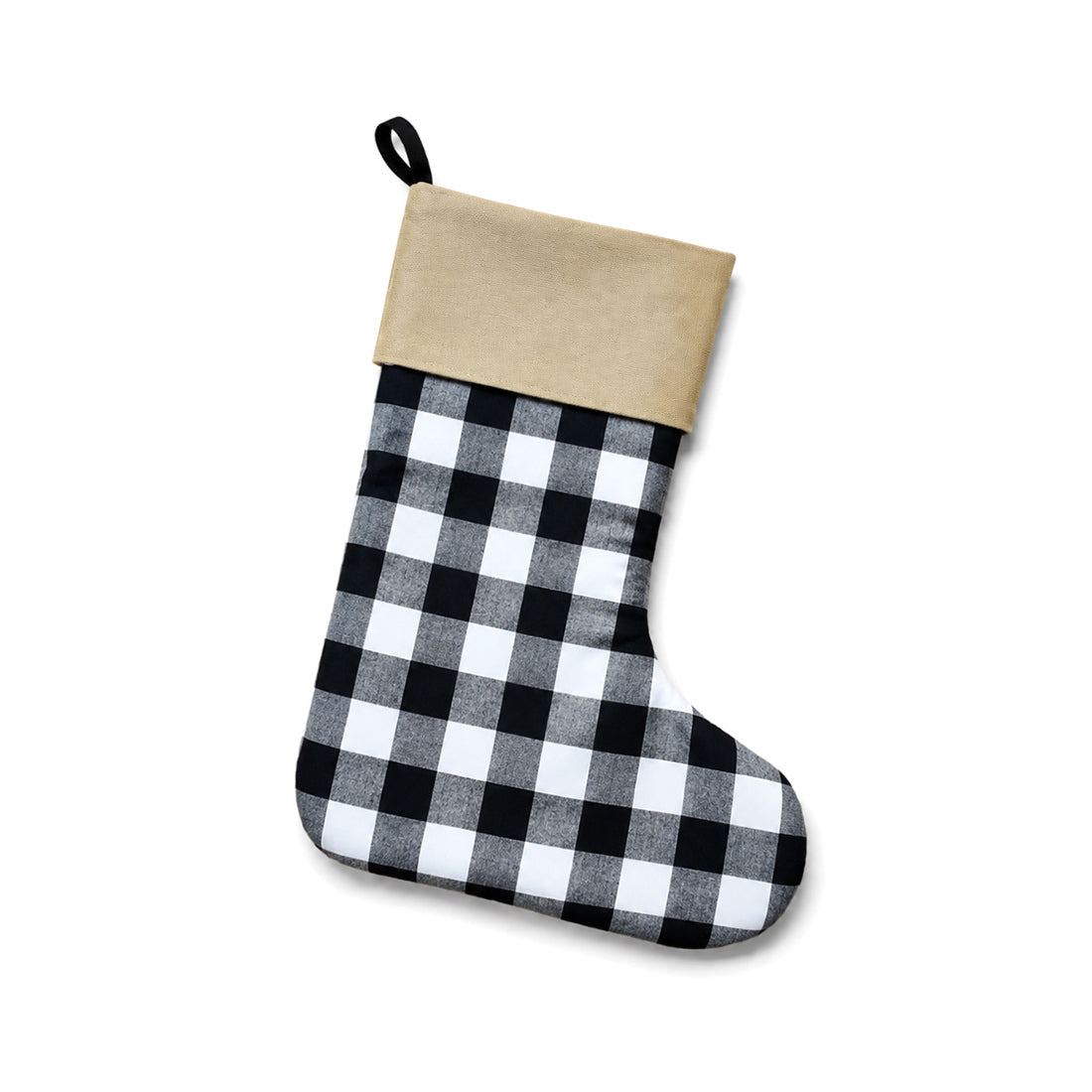 Monogrammed Cotton Stocking Personalized Holiday Decor