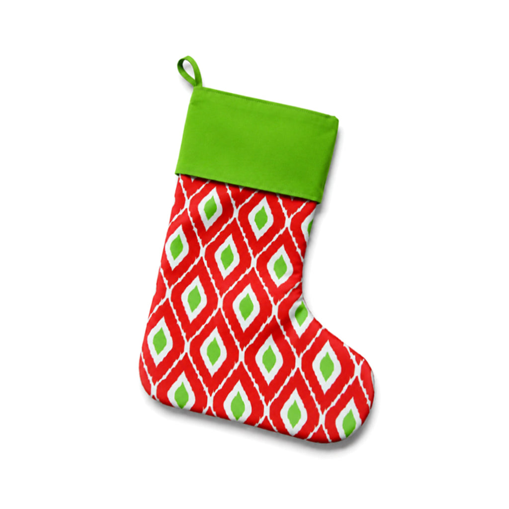 Monogrammed Cotton Stocking Personalized Holiday Decor