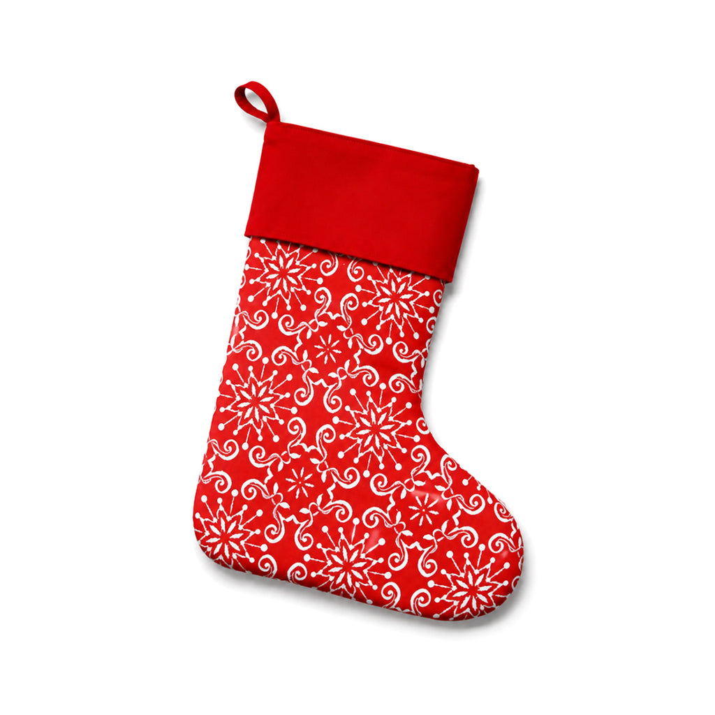 Monogrammed Cotton Stocking Personalized Holiday Decor