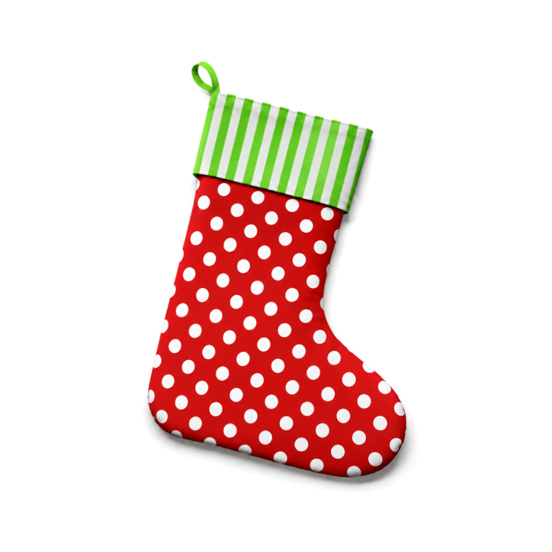 Monogrammed Cotton Stocking Personalized Holiday Decor