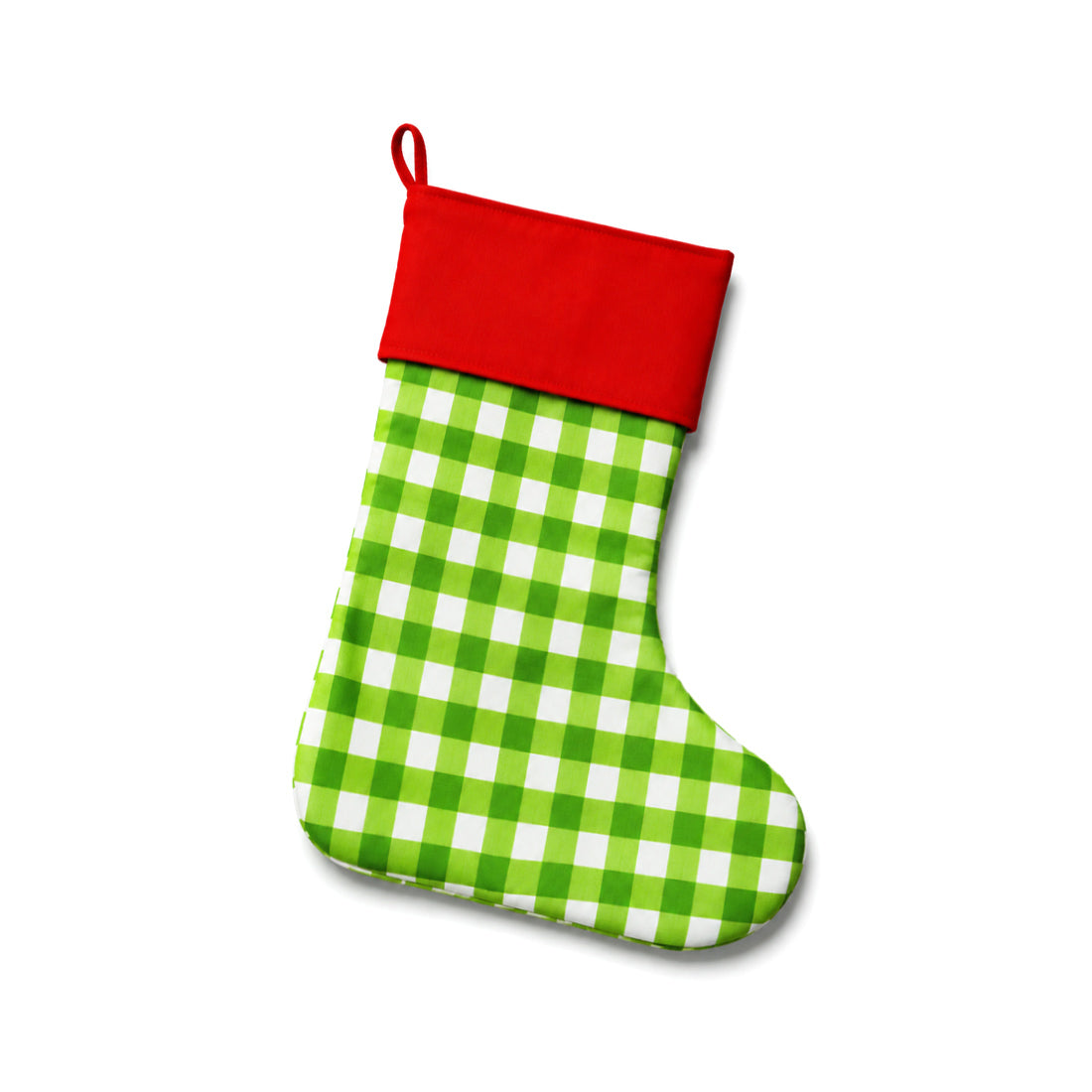 Monogrammed Cotton Stocking Personalized Holiday Decor