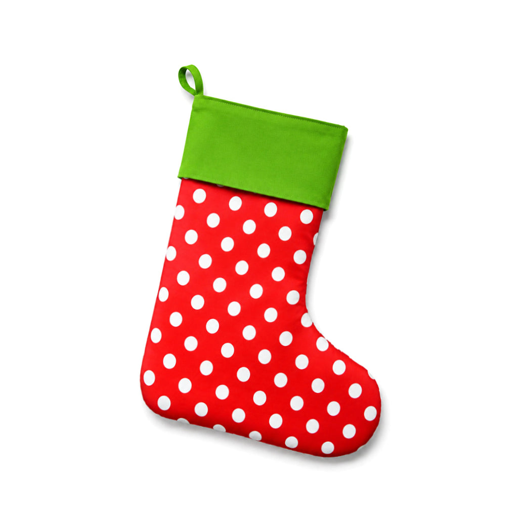 Monogrammed Cotton Stocking Personalized Holiday Decor