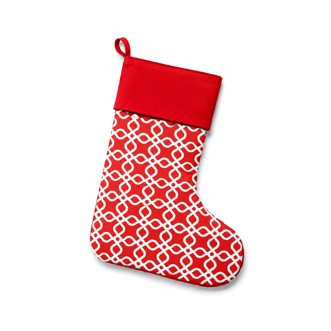 Monogrammed Cotton Stocking Personalized Holiday Decor