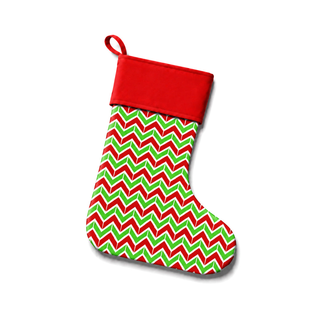 Monogrammed Cotton Stocking Personalized Holiday Decor