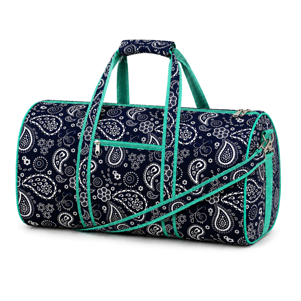 Monogram Duffle Bag Personalized Waterproof Polyester Gym Travel Bag