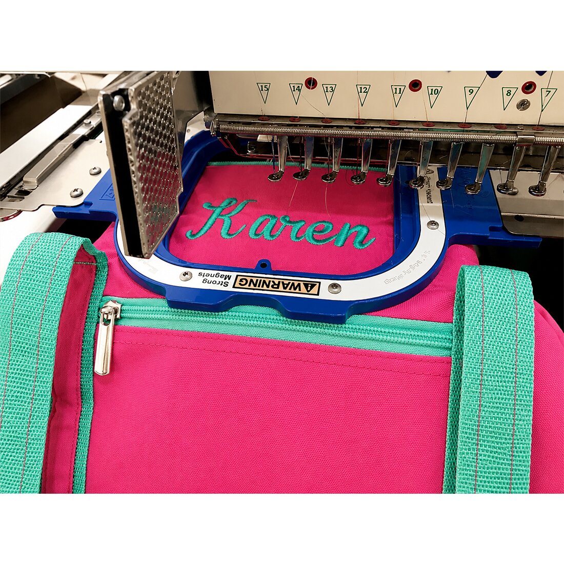 Monogram Duffle Bag Personalized Waterproof Polyester Gym Travel Bag