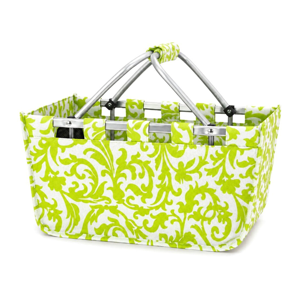 Monogrammed Market Basket Personalized Collapsible Market Tote