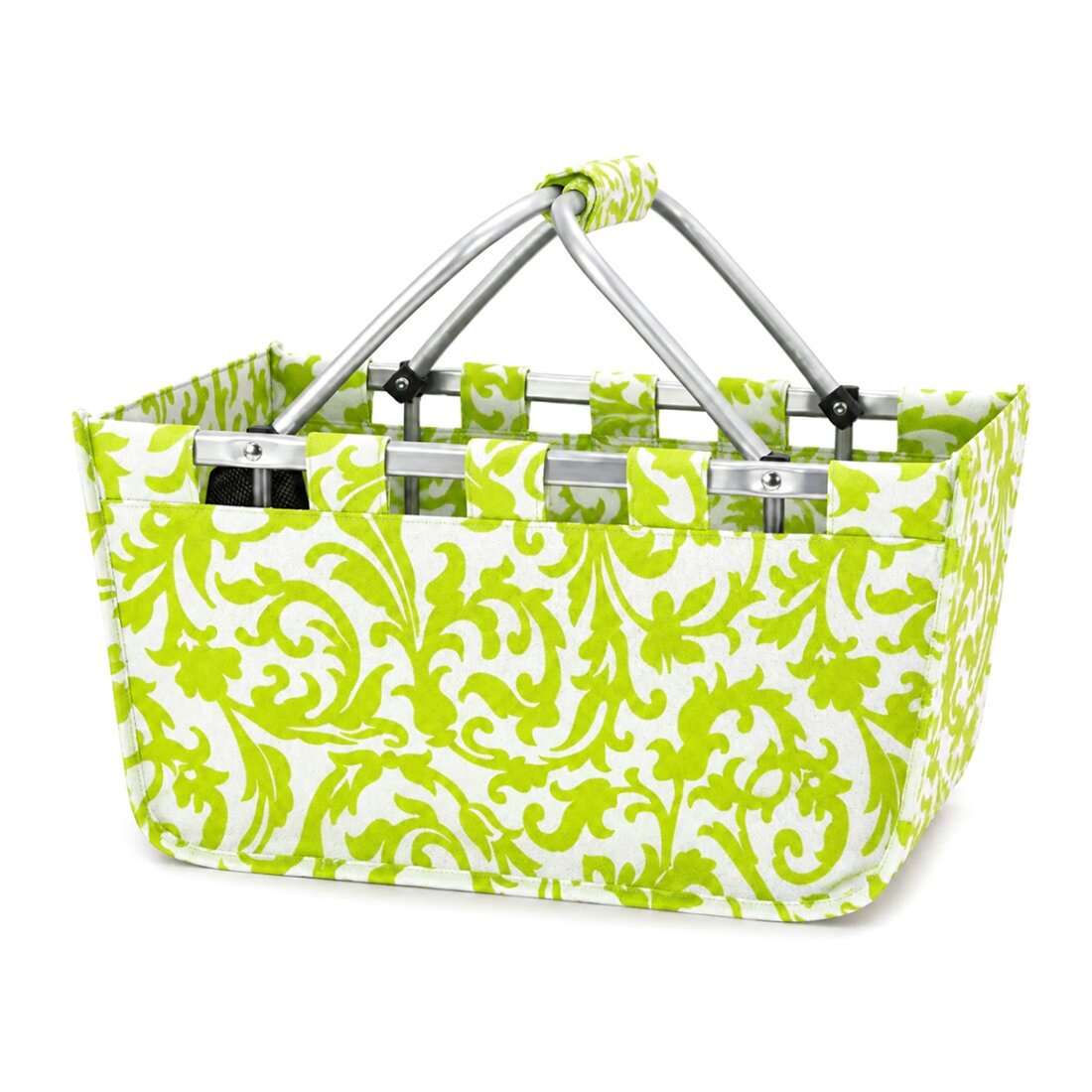 Monogrammed Market Basket Personalized Collapsible Market Tote