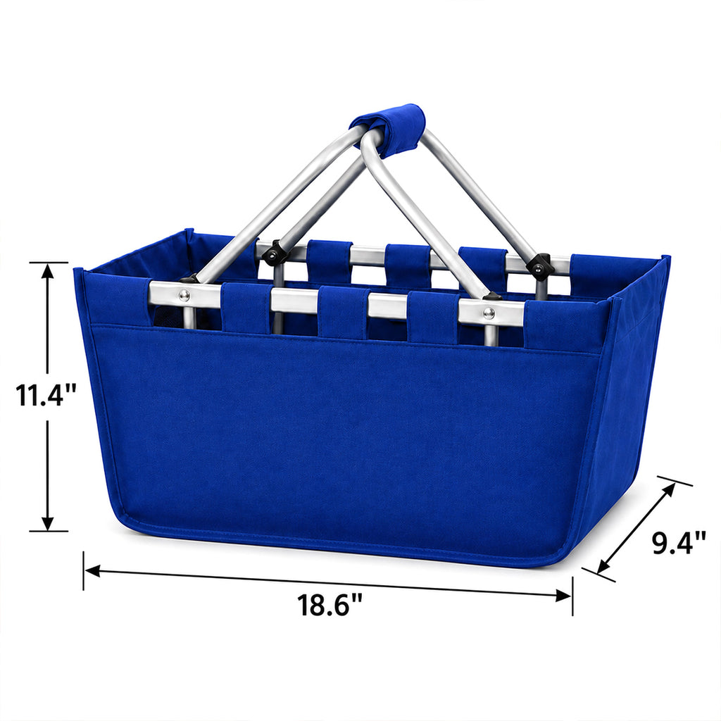 Monogrammed Market Basket Personalized Collapsible Market Tote