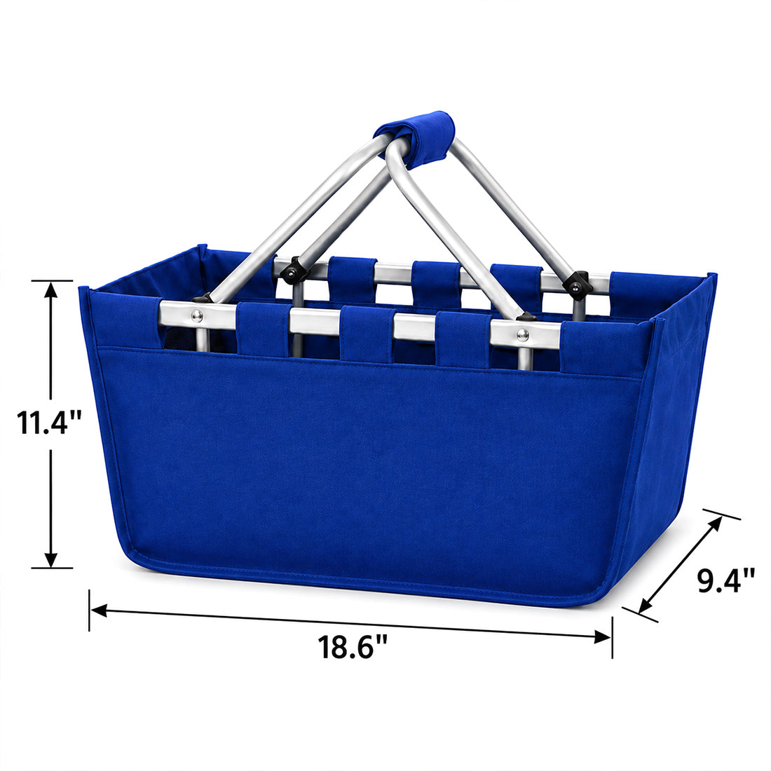 Monogrammed Market Basket Personalized Collapsible Market Tote