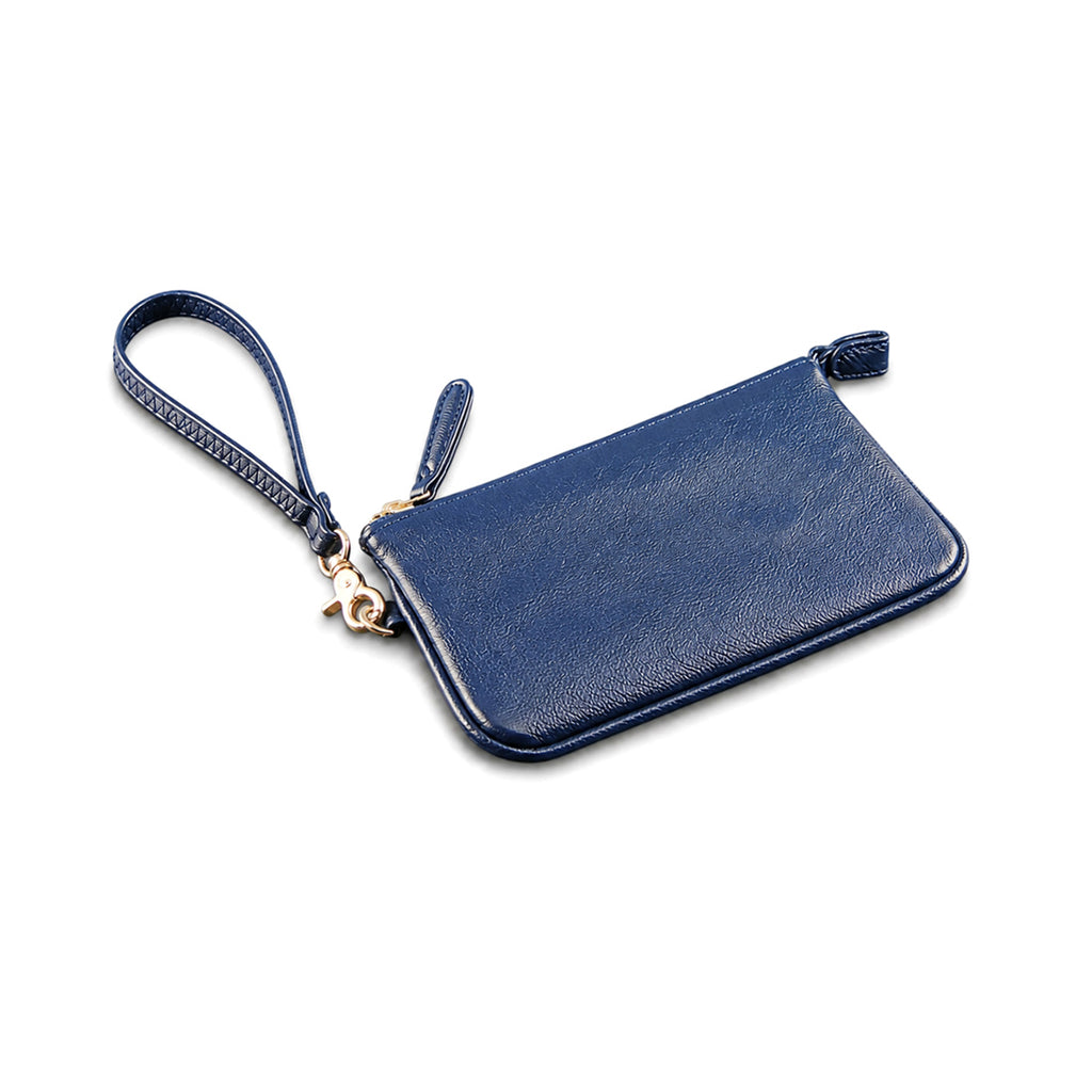 Personalized PU Leather Wristlet Pouch Monogram Zipper Bag