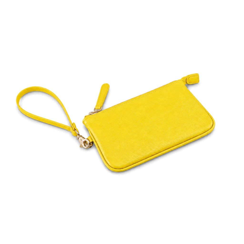 Personalized PU Leather Wristlet Pouch Monogram Zipper Bag