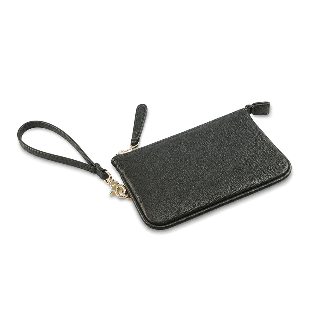 Personalized PU Leather Wristlet Pouch Monogram Zipper Bag