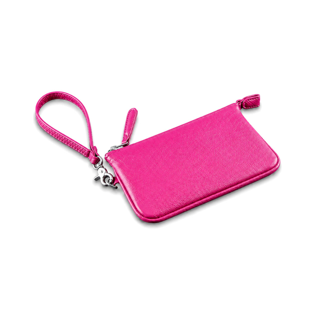 Personalized PU Leather Wristlet Pouch Monogram Zipper Bag