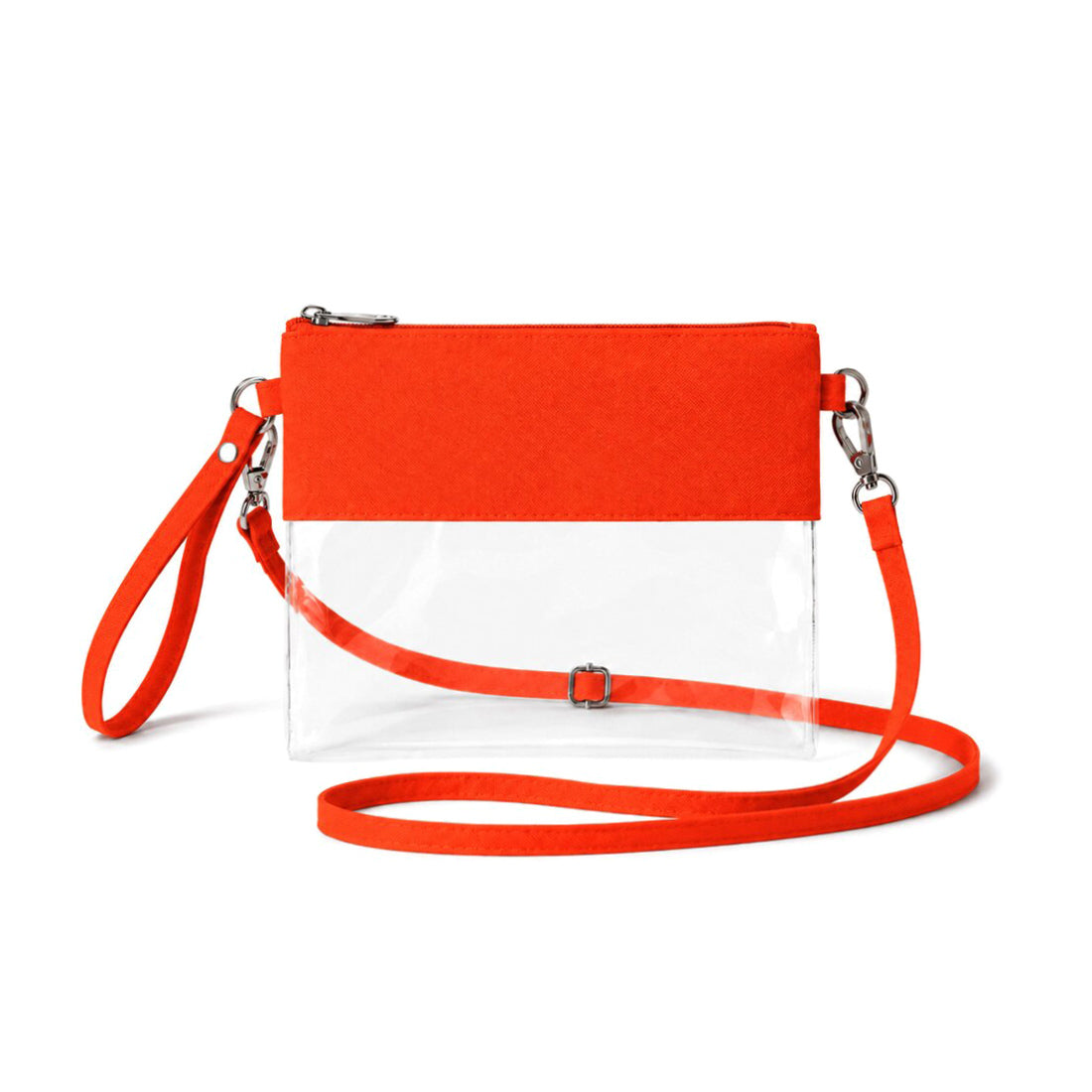 Monogrammed Clear Stadium Bag Personalized Game Day Team Color Option