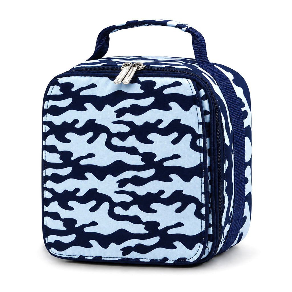 Monogram Backpack Lunch Box Camouflage School Bag Personalized Book Bag