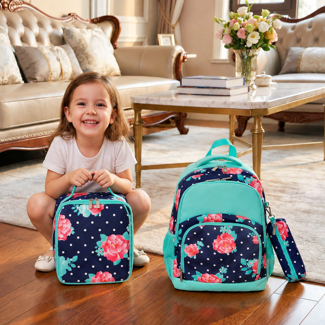 Monogram Backpack Camouflage School Bag Personalized Book Bag