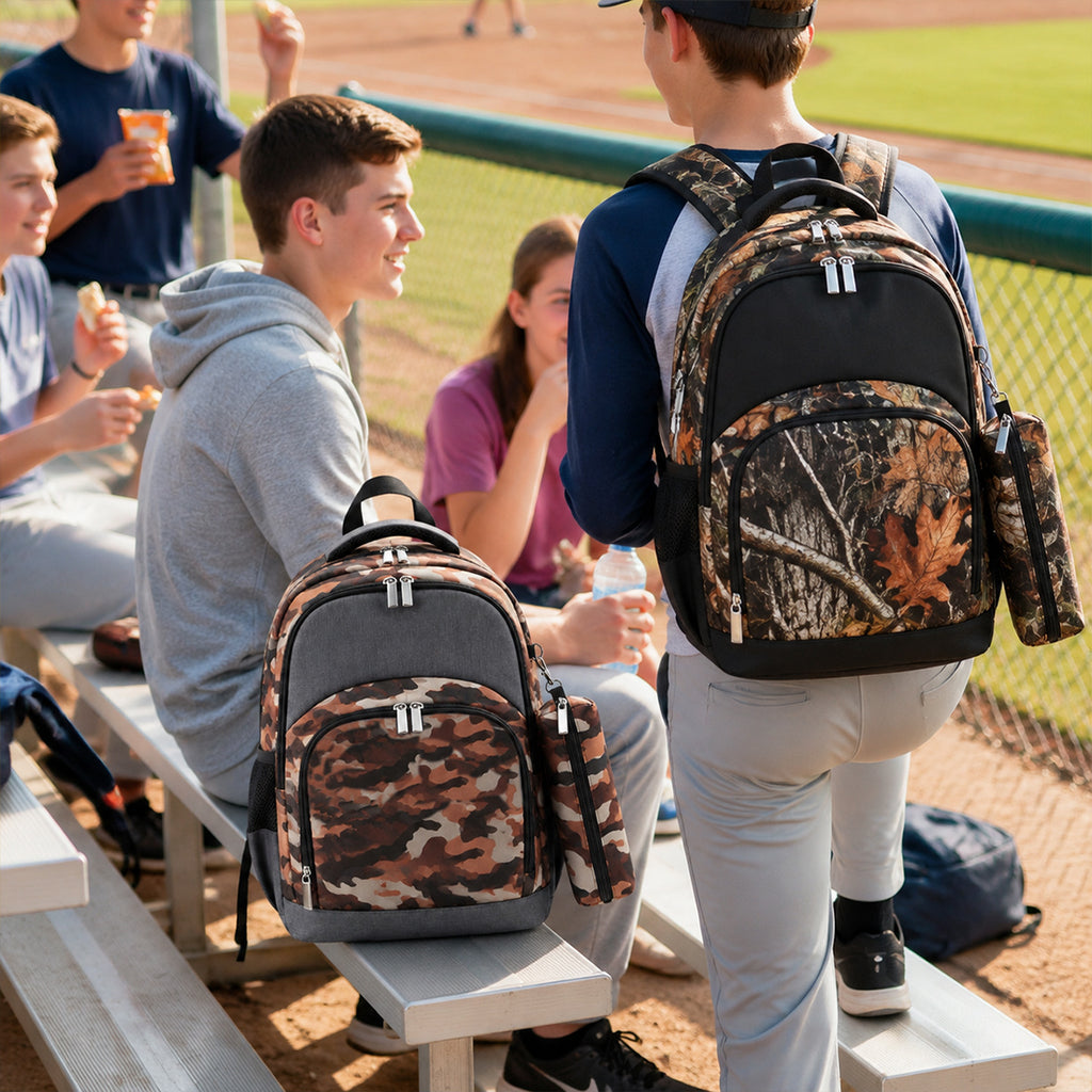 Monogram Backpack Camouflage School Bag Personalized Book Bag
