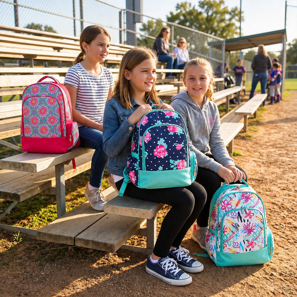 Leopard Monogram Backpack and Lunchbox Personalized School Bag